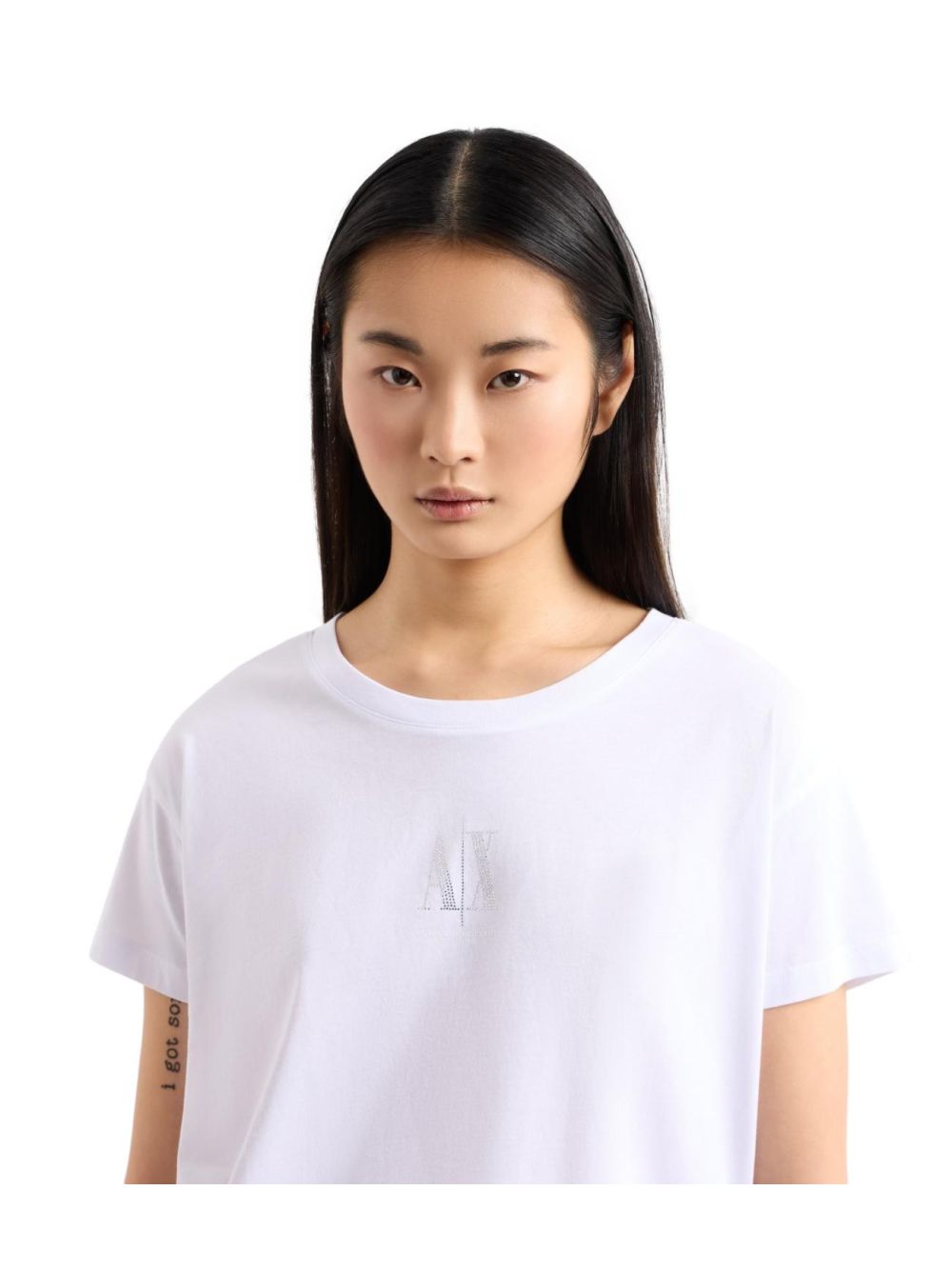 T-shirt Armani Relaxed fit in cotone Donna - Bianco