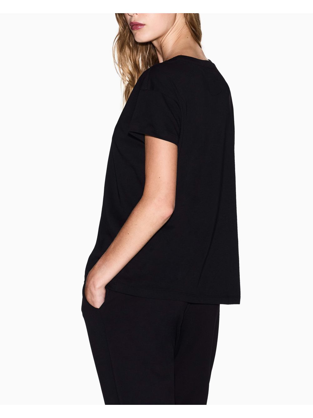 T-shirt Armani Relaxed fit in cotone Donna - Nero