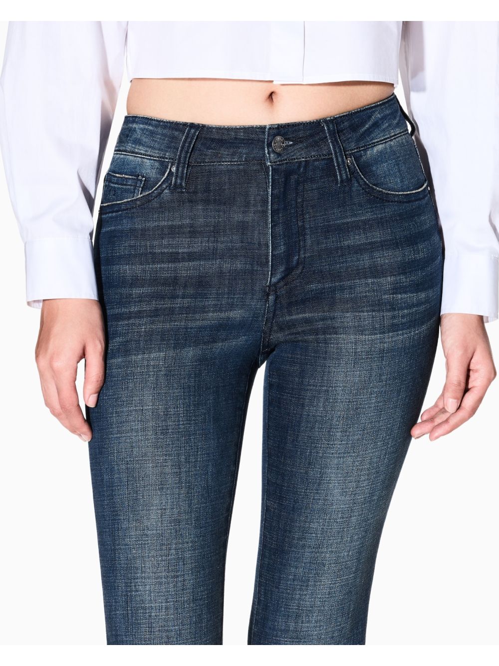 Jeans Armani Flared in cotone Donna - Denim