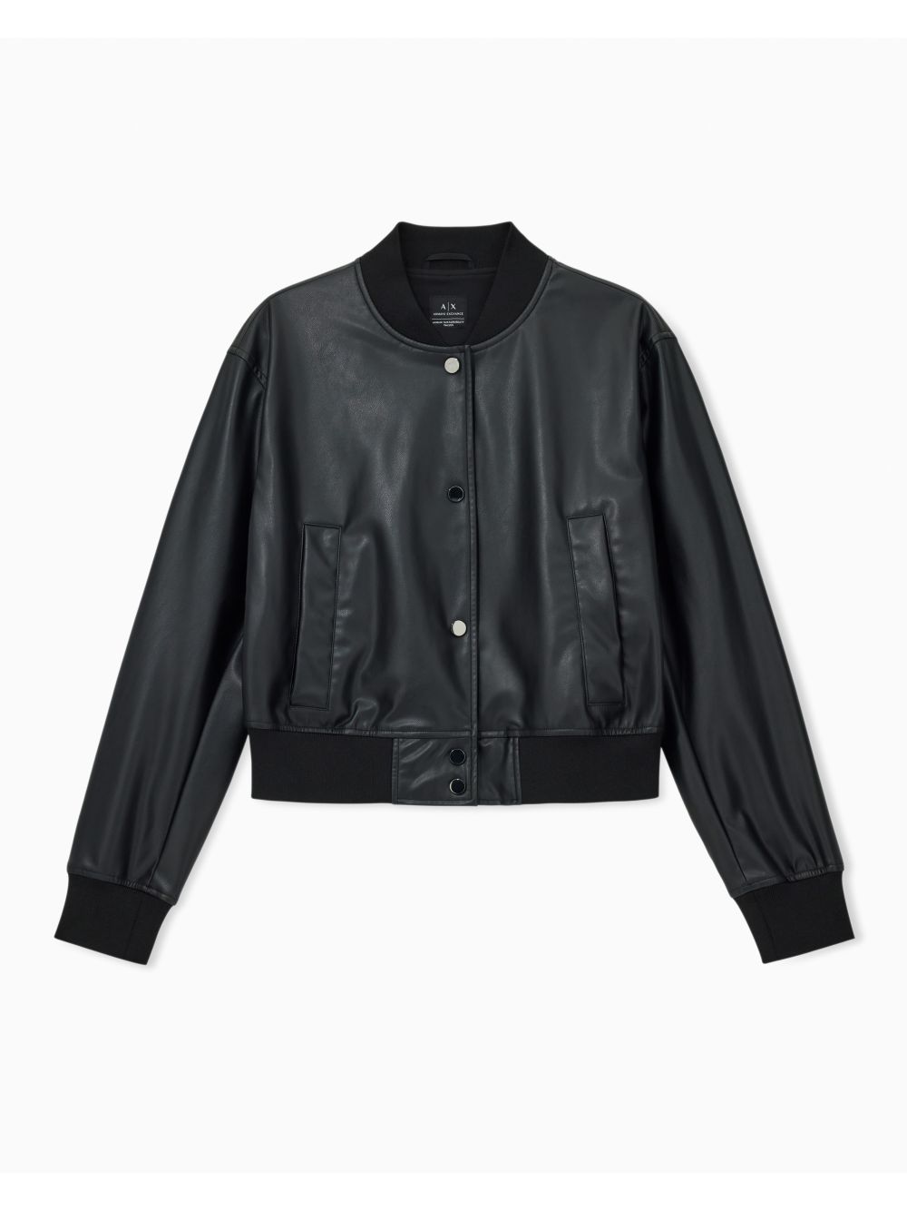 Giubbino Armani Bomber in ecopelle Donna - Nero