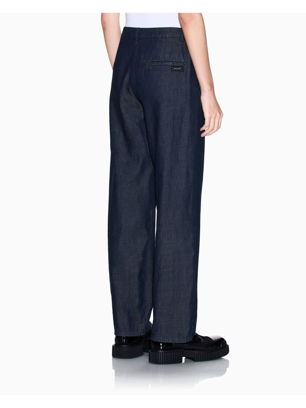 Pantalone Armani in tessuto tecnico Donna - Denim