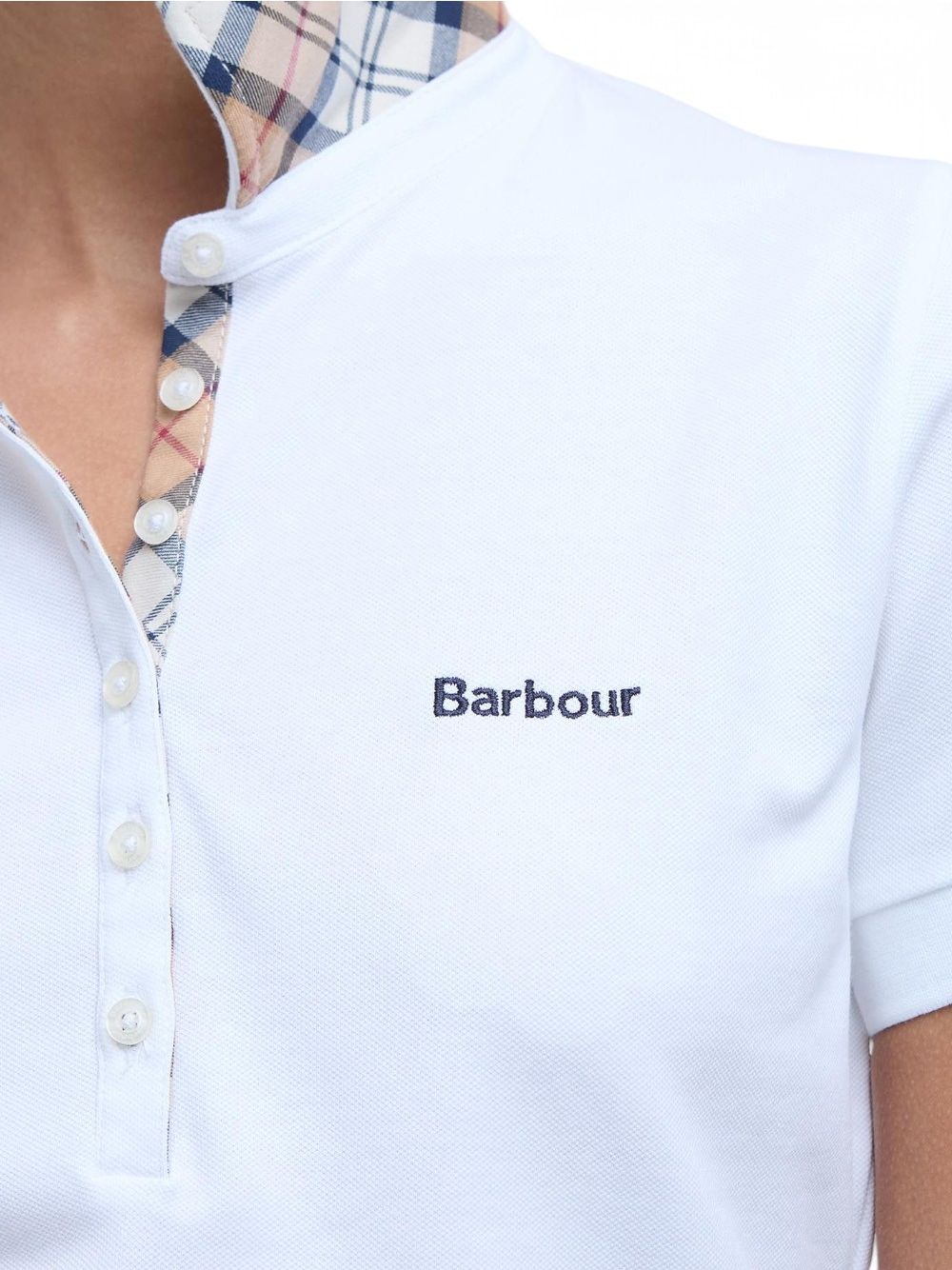 Polo Barbour portsdown Donna - Bianco