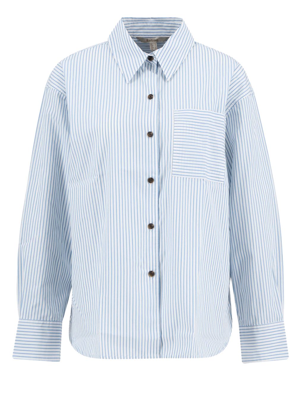Camicia Barbour polly striped Donna - Celeste