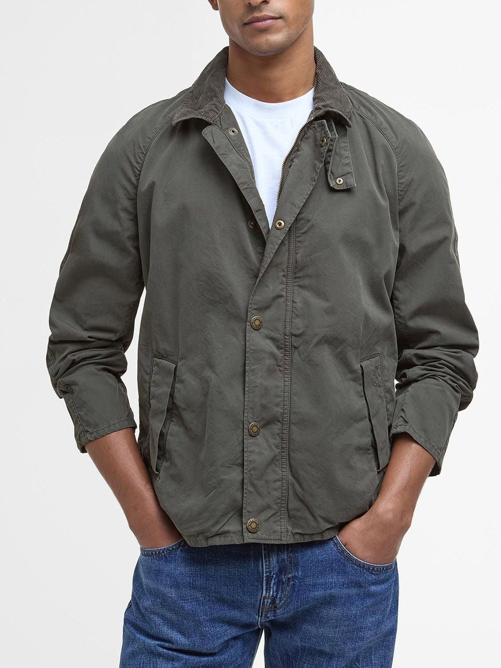 Giubbino Barbour tracker casual Uomo - Oliva
