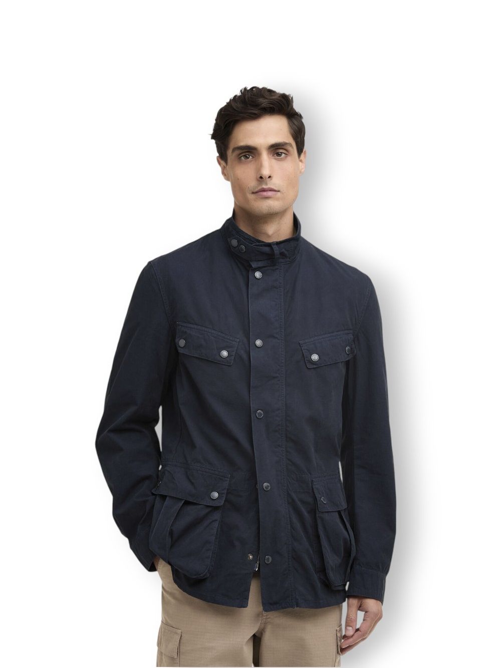 Giubbotto Barbour garment dyed duke Uomo - Navy