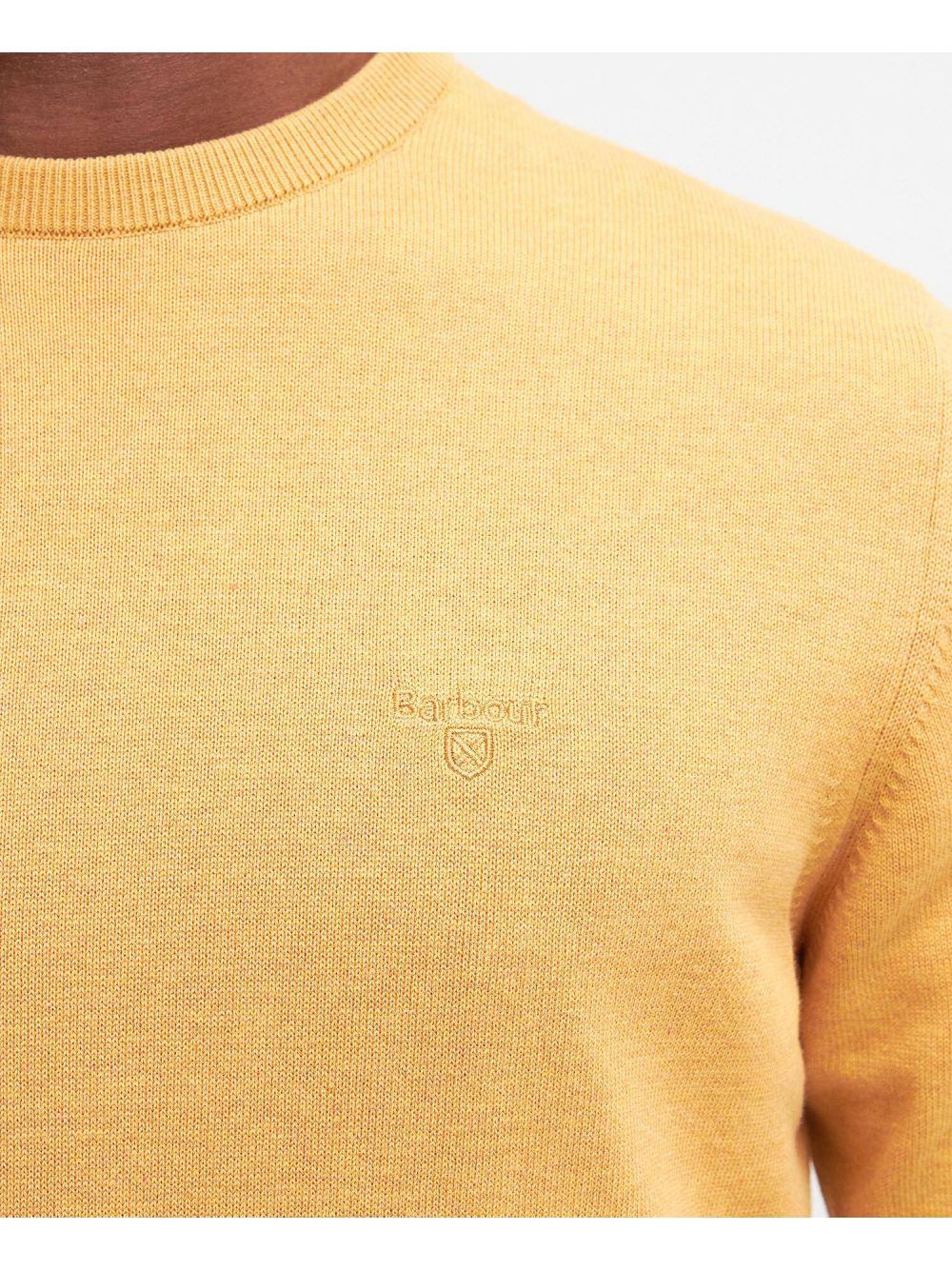Pullover Barbour pima cotton crew Uomo - Giallo