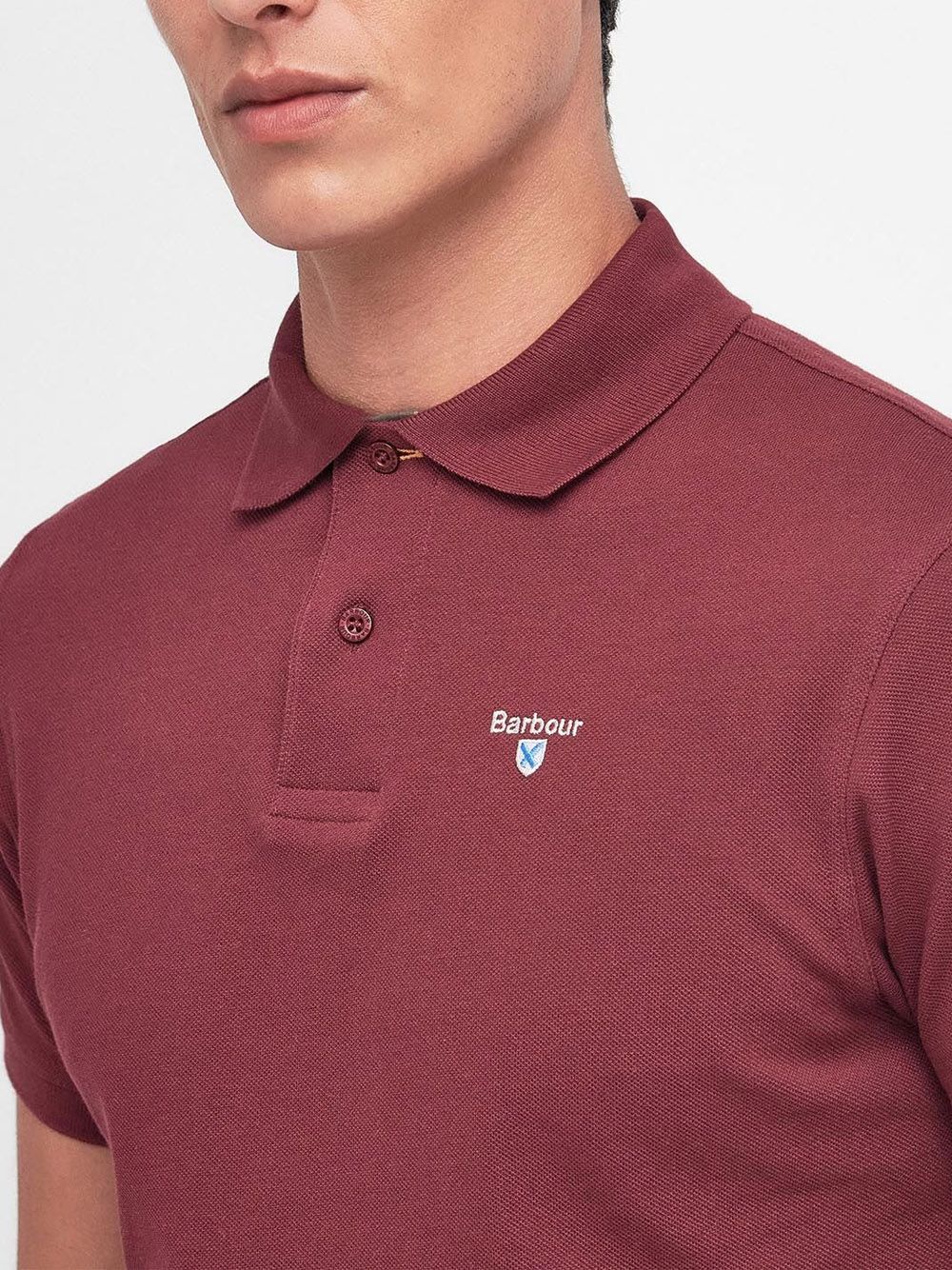 Polo Barbour tartan piquet Uomo - Rosso