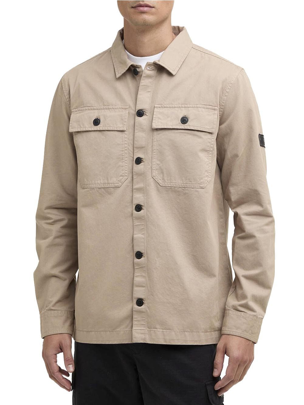 Camicia Barbour arlo overshirt Uomo - Beige
