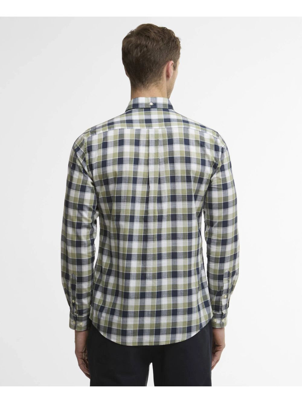 Camicia Barbour harwood gingham tailored Uomo - Oliva