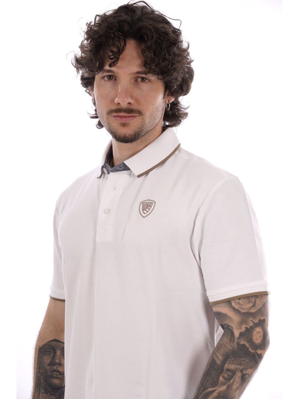 Polo Blauer DAMON Uomo - Bianco