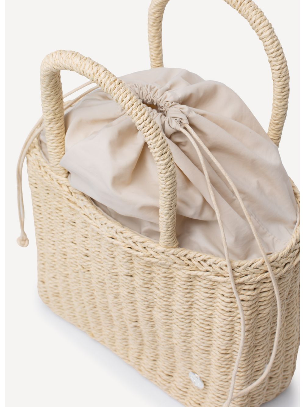 Borsa Colmar a mano in rafia Donna - Beige