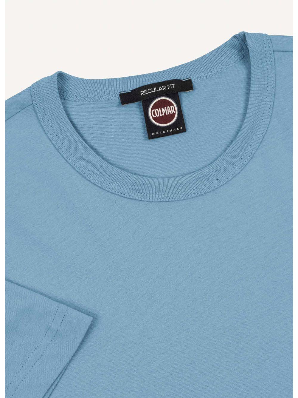 T-shirt Colmar logata in cotone Uomo - Celeste
