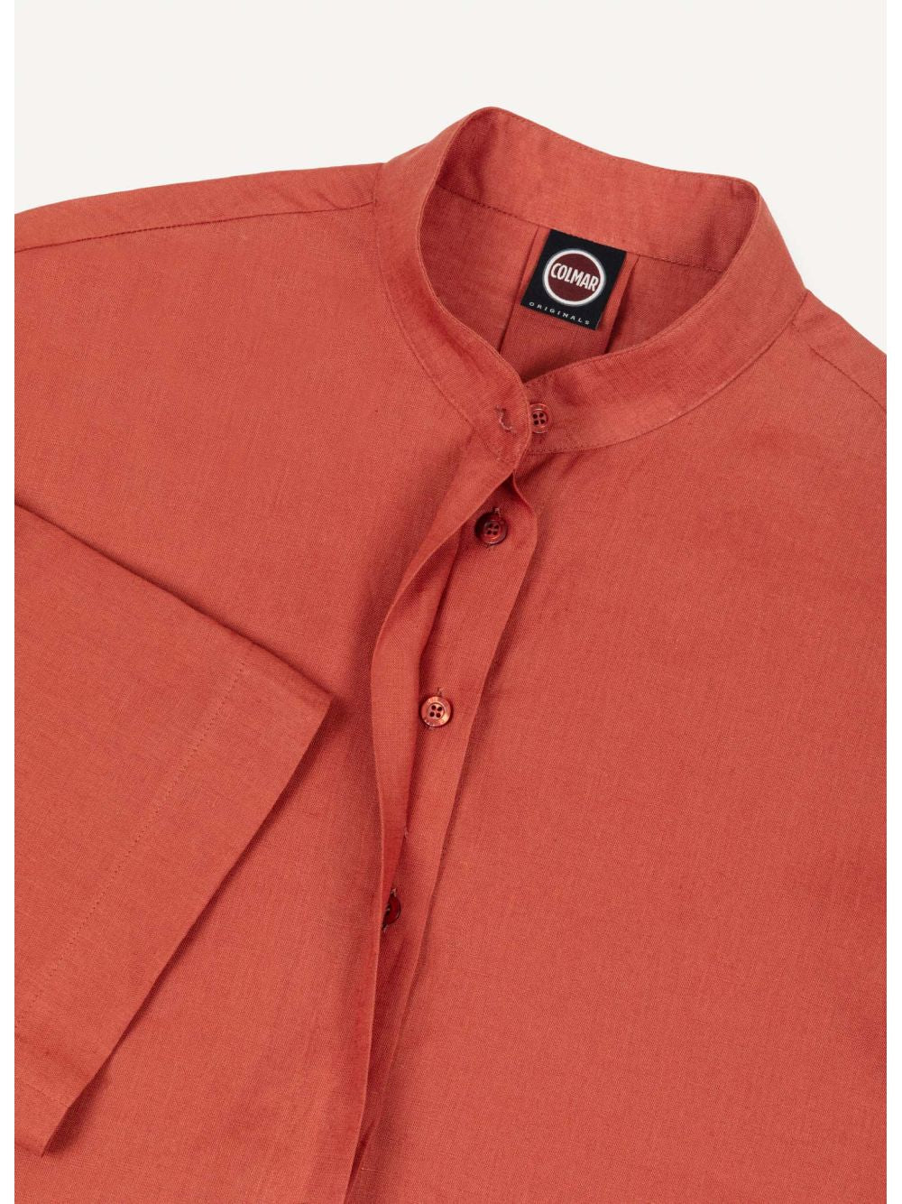 Camicia Colmar in lino alla coreana Donna - Arancione