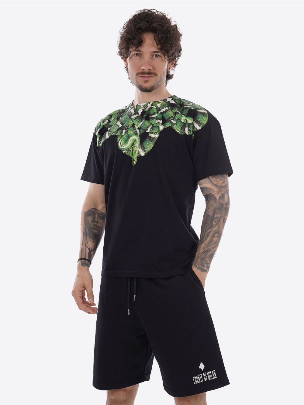 T-shirt County Of Milan Uomo - Nero