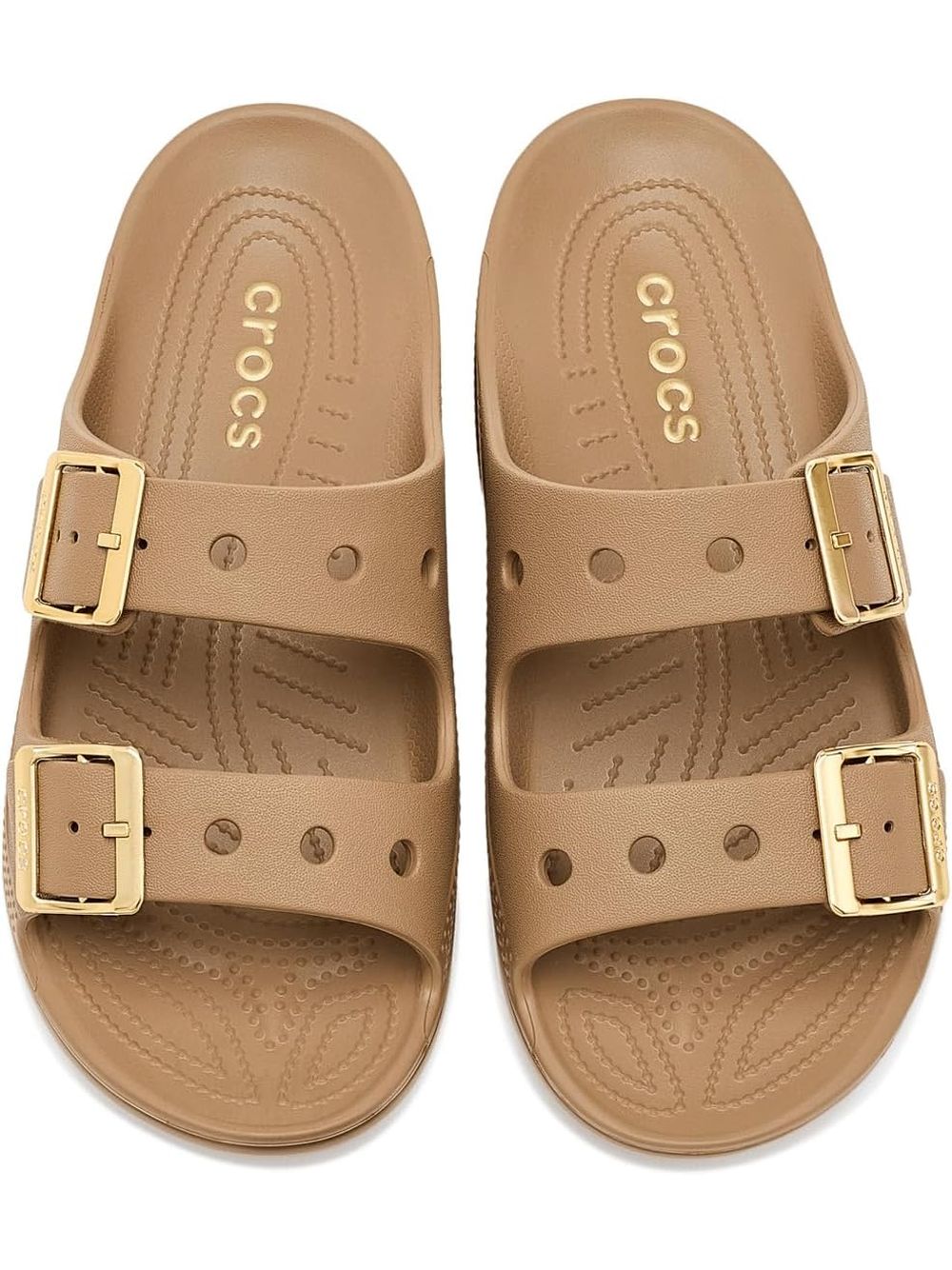Sandali Crocs SATURDAY METALLIC BUCKLE SNDLW Donna - Beige