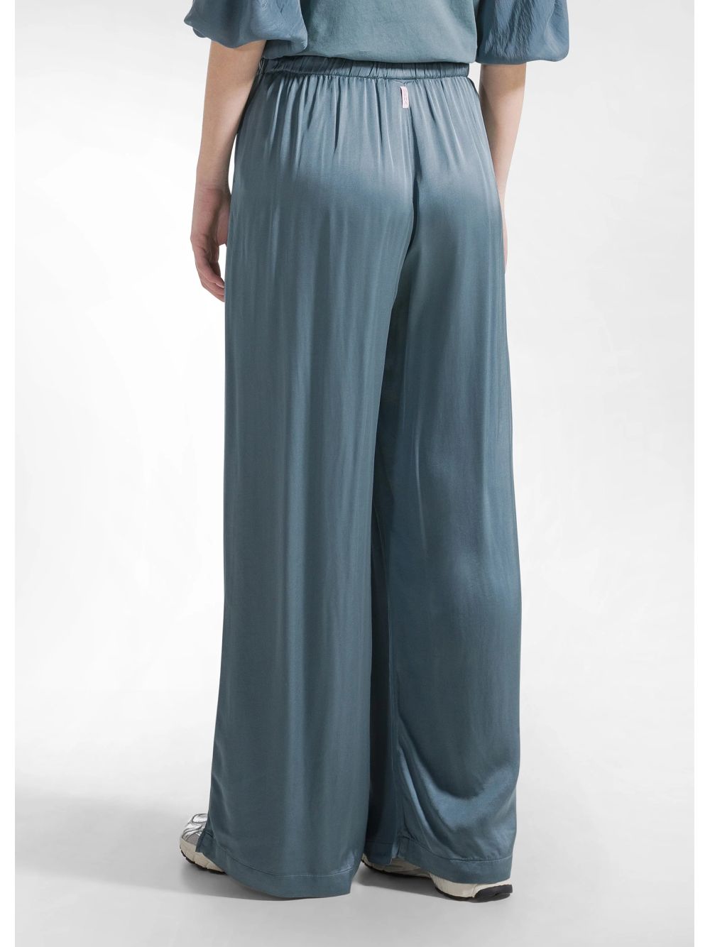 Pantalone Deha PALAZZO IN SATIN Donna - Verde