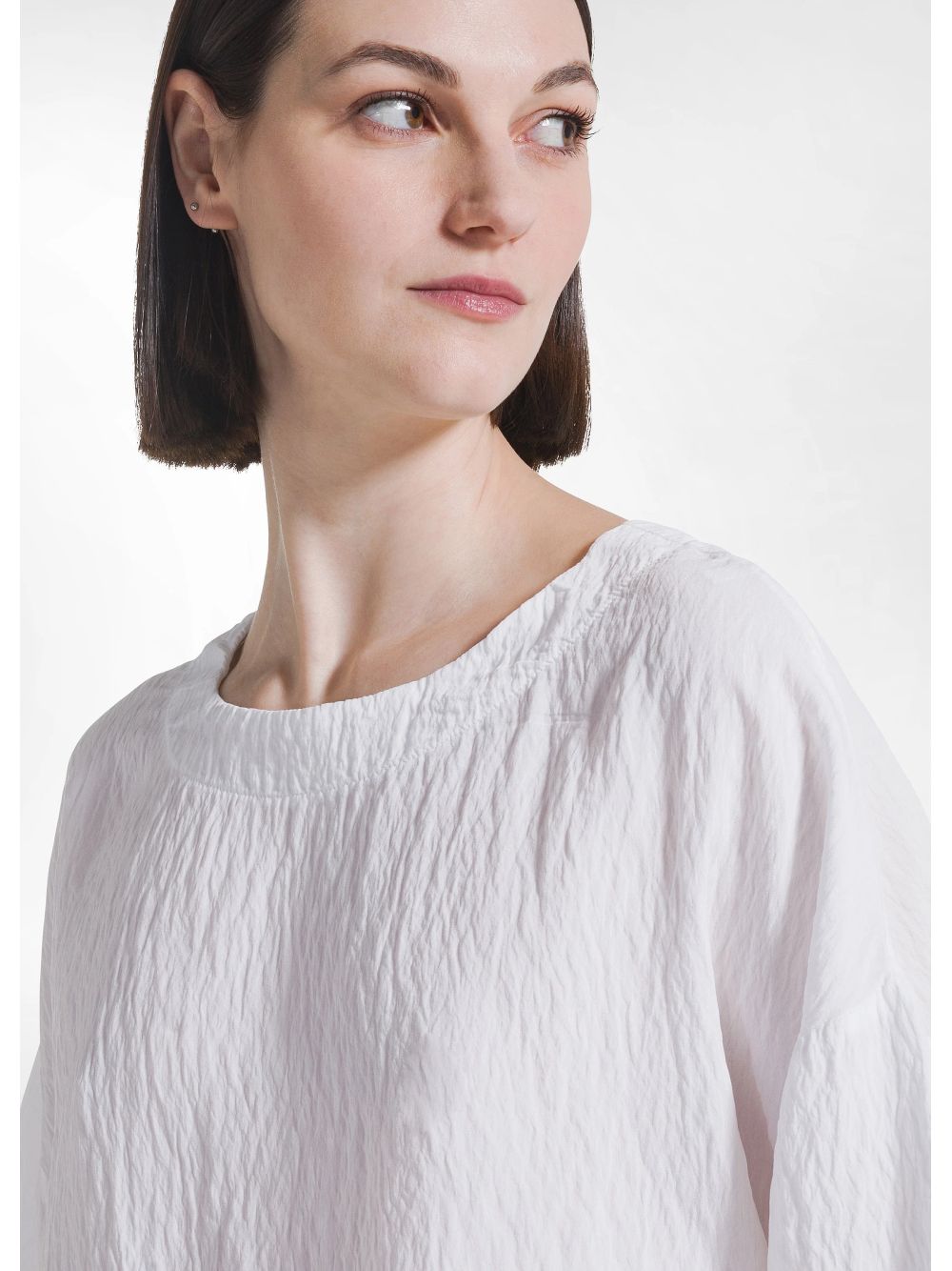T-shirt Deha AMPIA IN VISCOSA EFFETTO STROPICCIATO Donna - Bianco