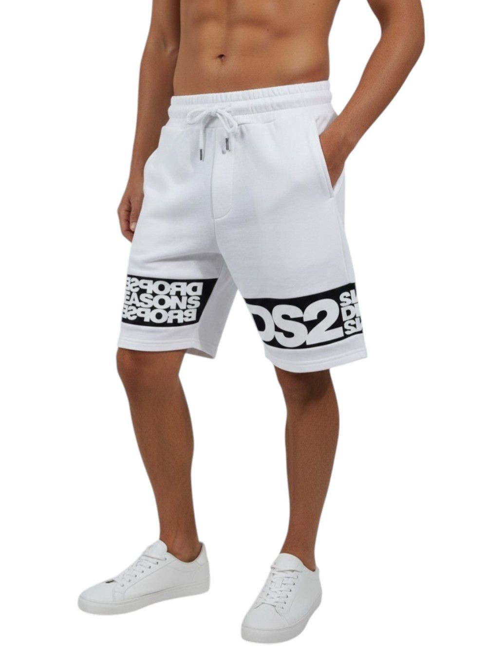 Pantaloncino Felpa Ds2 Uomo - Bianco