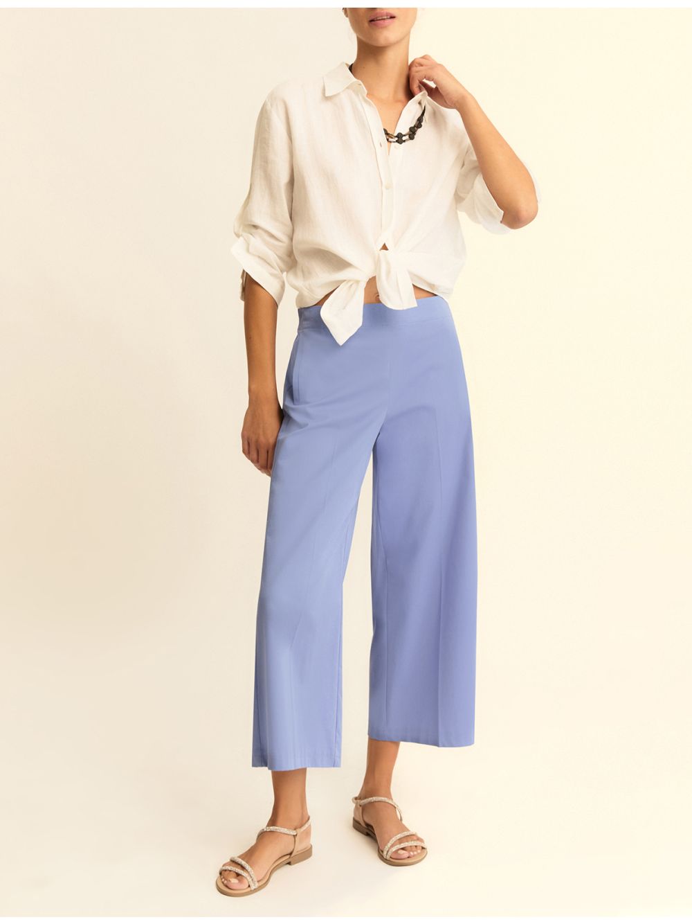 Pantalone Emme Marella EMMDISCHI Donna - Celeste