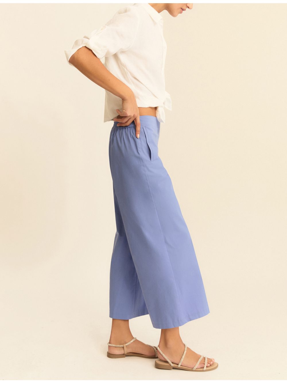 Pantalone Emme Marella EMMDISCHI Donna - Celeste