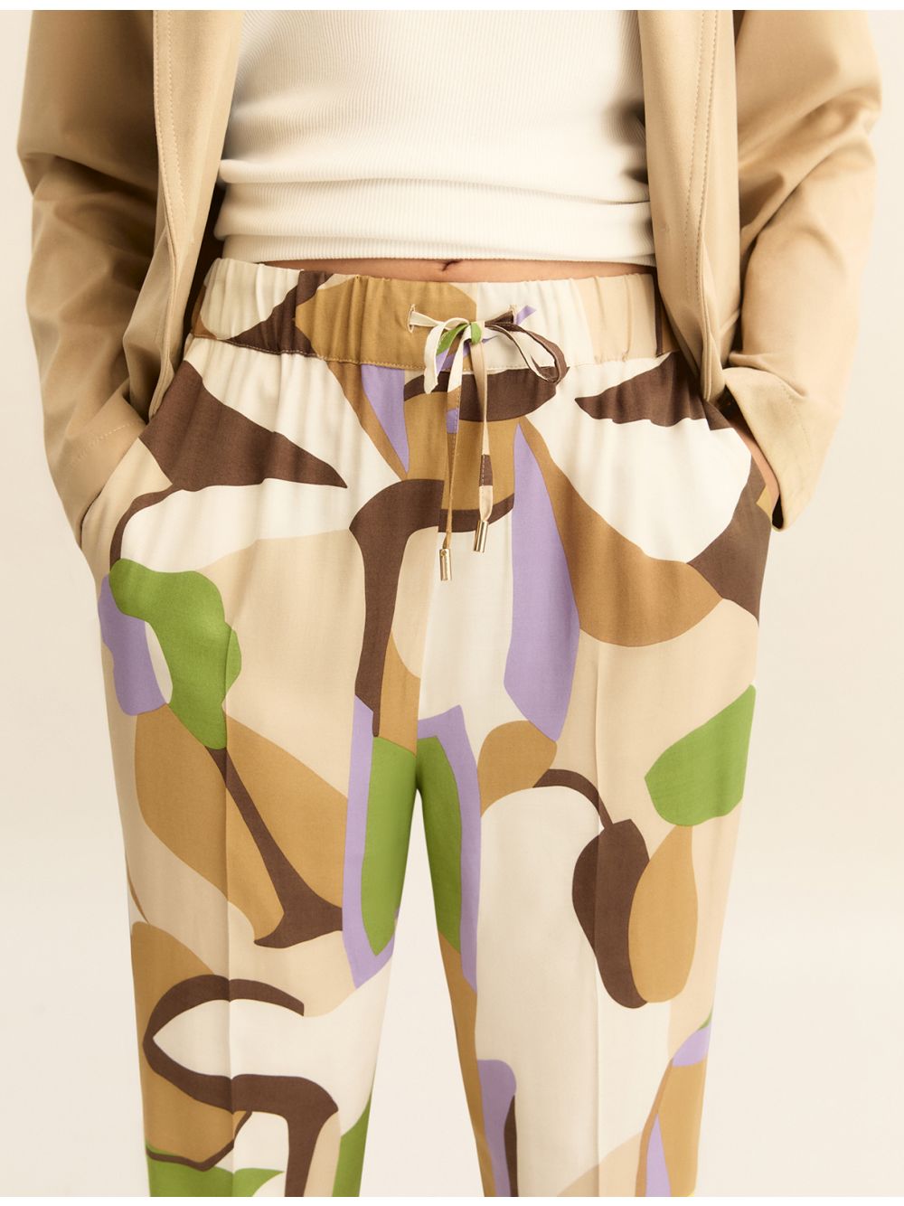Pantalone Emme Marella EMMOSSO Donna - Marrone
