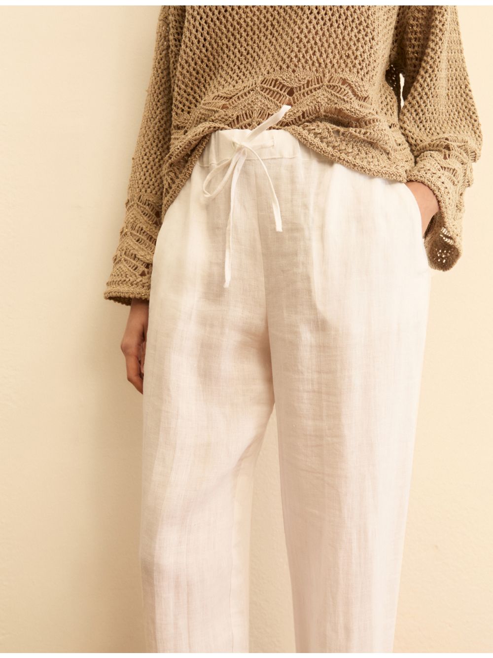 Pantalone Emme Marella EMMSAUNA Donna - Bianco