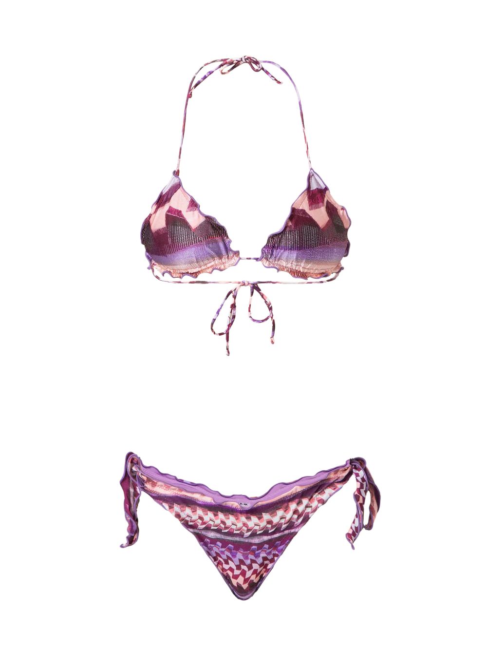 Costume F**K triangolo - Slip regolabile Donna - Multicolore