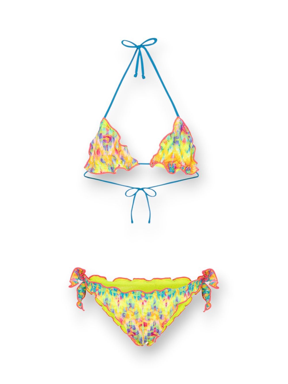 Costume F**K Triangolo - Slip regolabile Bambina - Multicolore