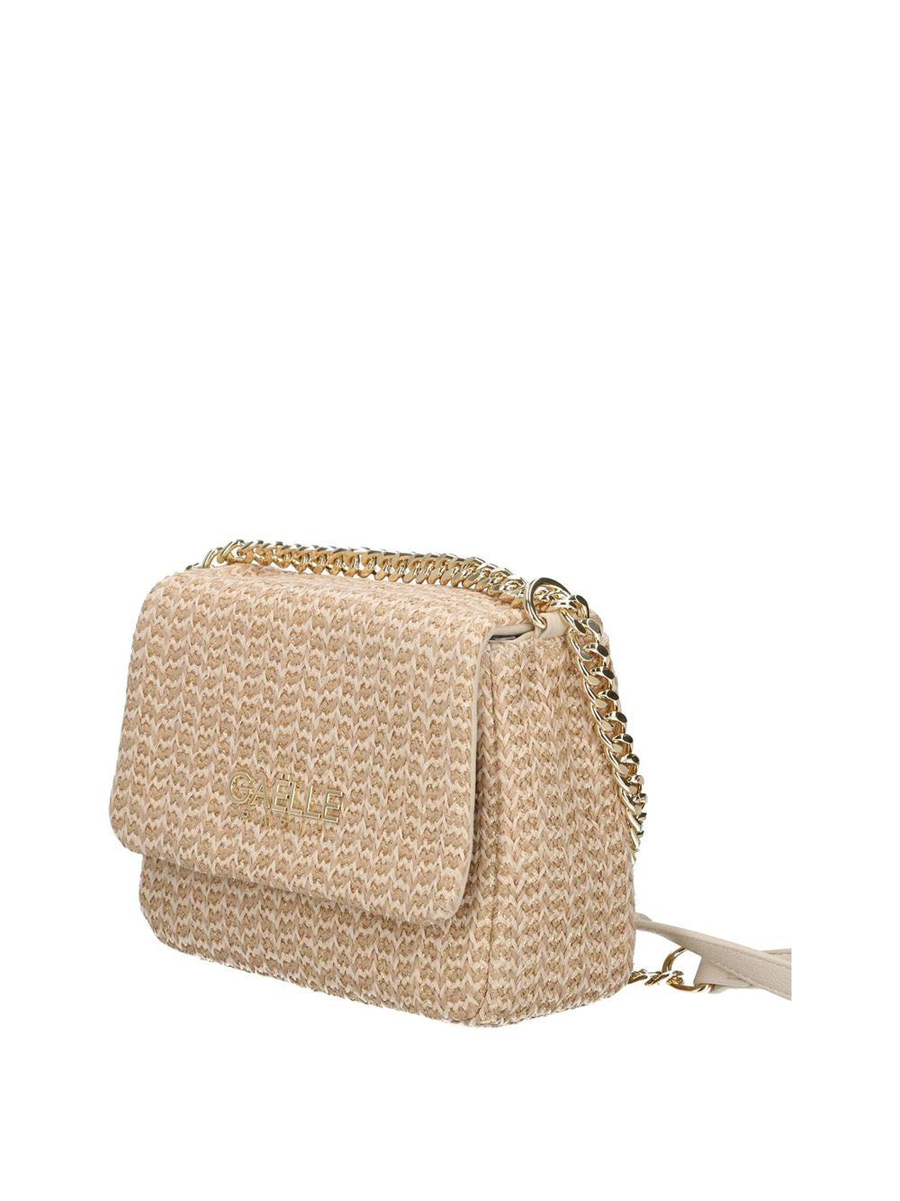 Borsa Gaelle MINI SHOULDER STRAP RAFIA LUREX Donna - Beige