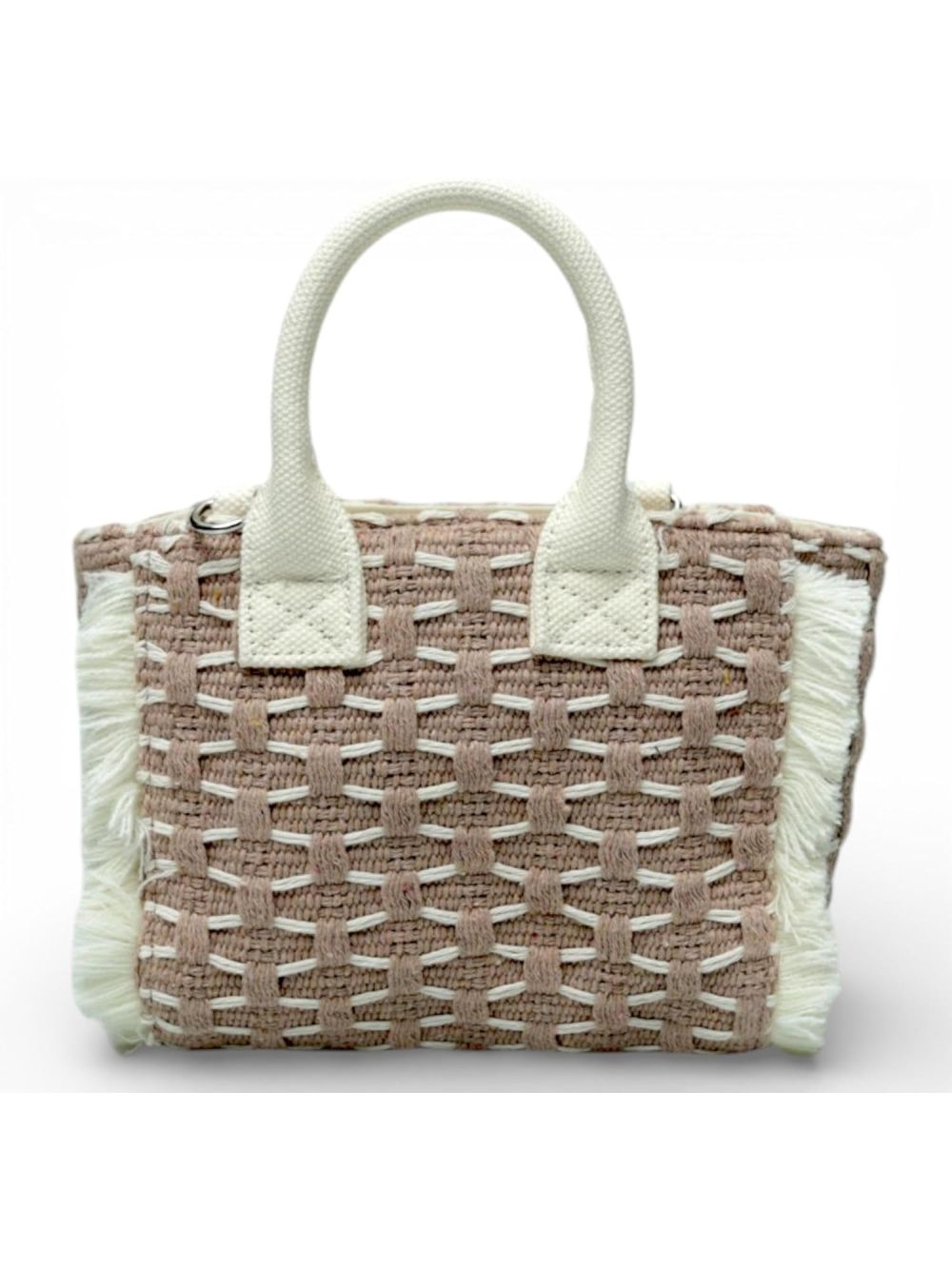 Borsa Gaelle MINI SHOPPER RICAMO FIRMA Donna - Beige
