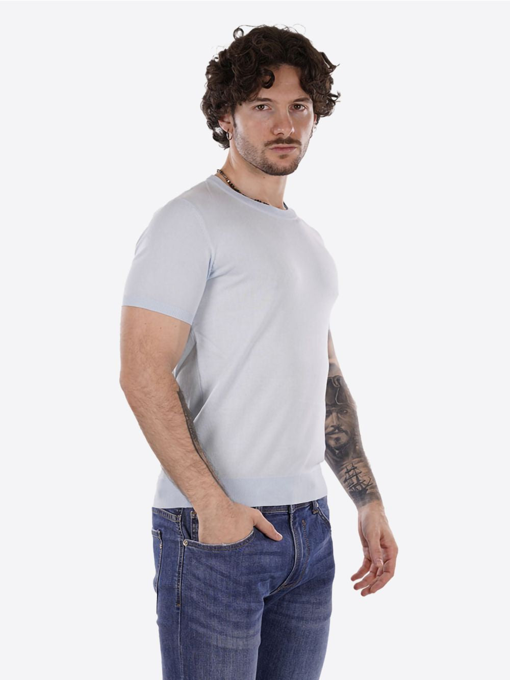 Pullover Gianni Lupo Uomo - Celeste