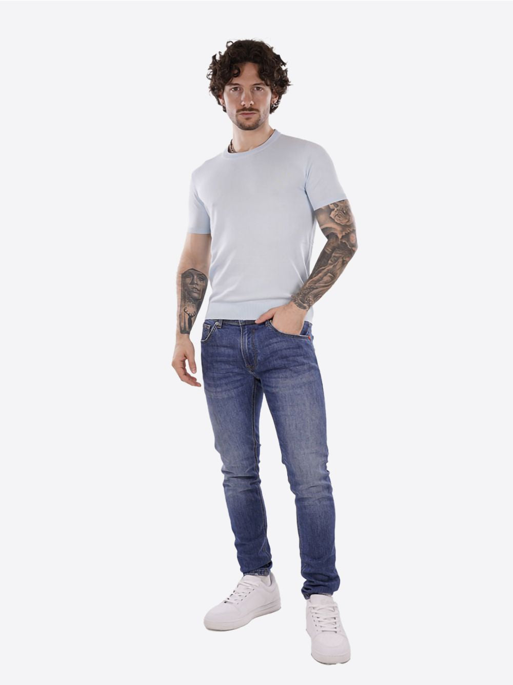 Pullover Gianni Lupo Uomo - Celeste