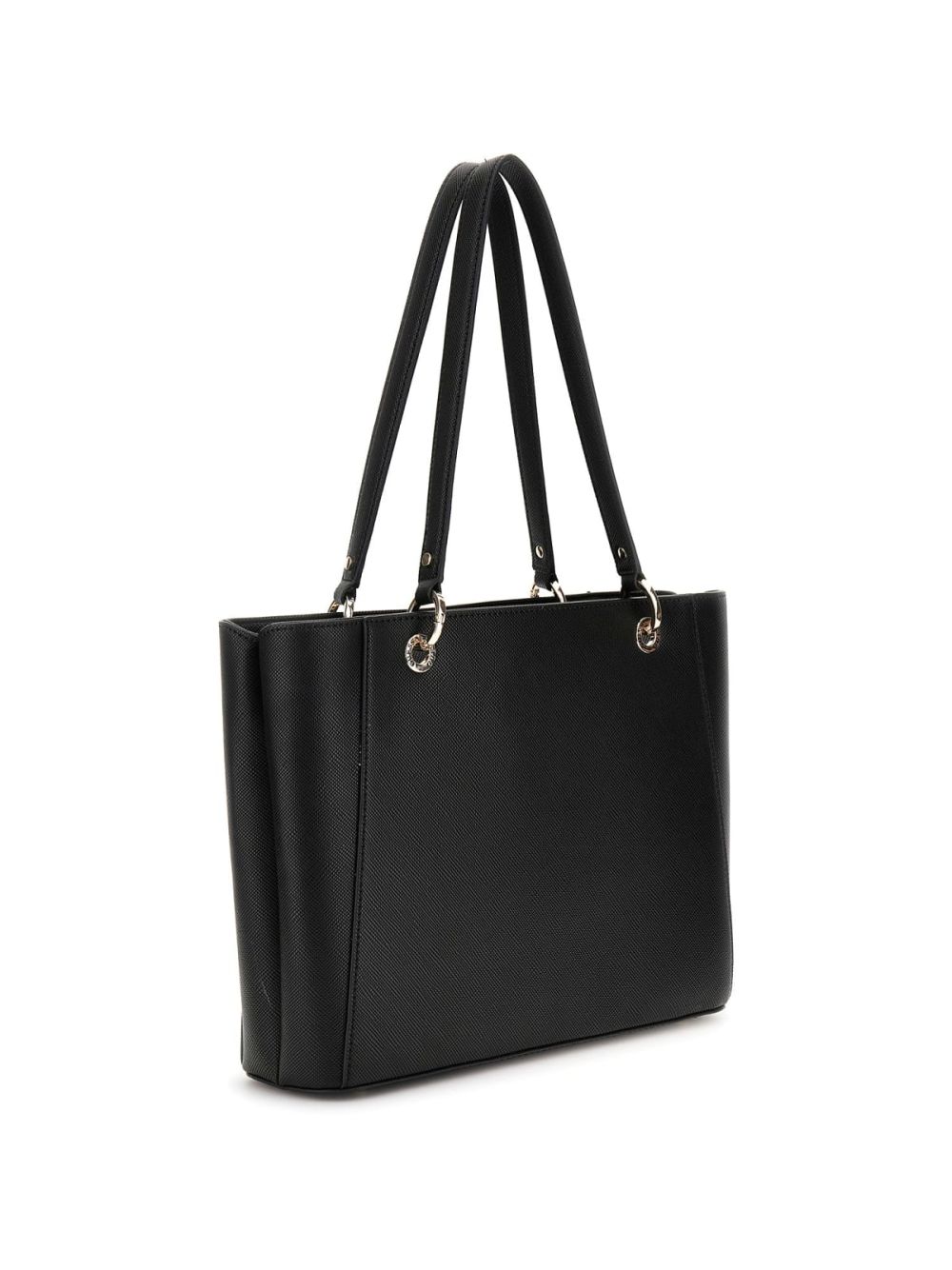 Borsa Guess Shopper Noelle saffiano Donna - Nero