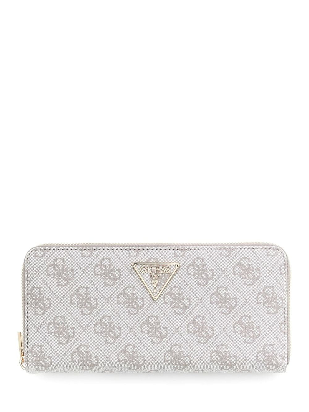 Portafoglio Guess Maxi Laurel 4G logo Donna - Grigio