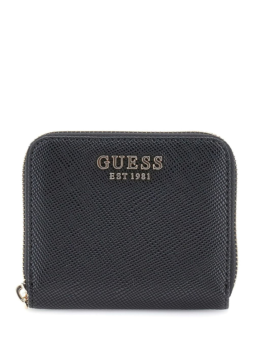 Portafoglio Guess Mini Laurel saffiano Donna - Nero