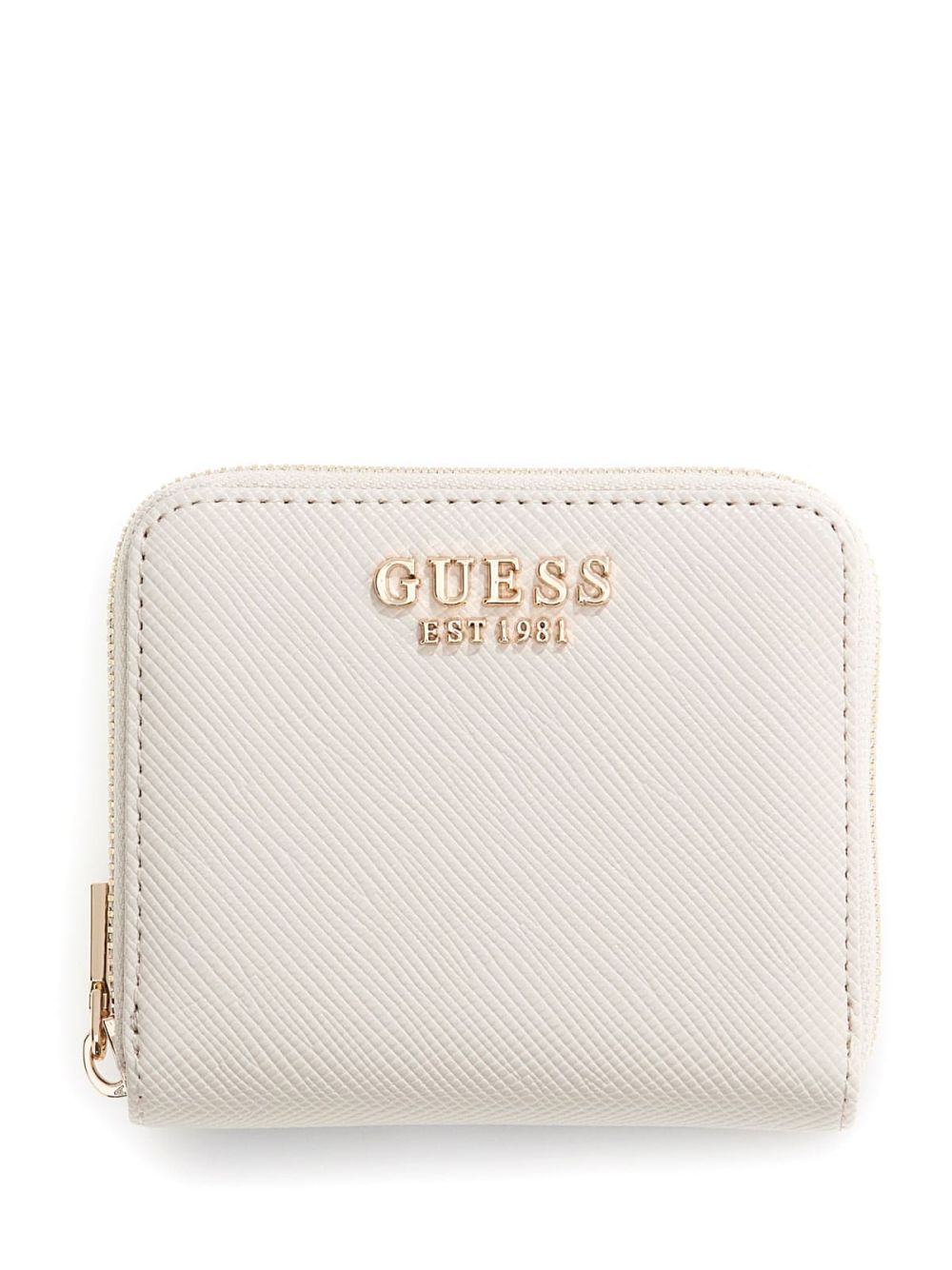 Portafoglio Guess Mini Laurel saffiano Donna - Avorio