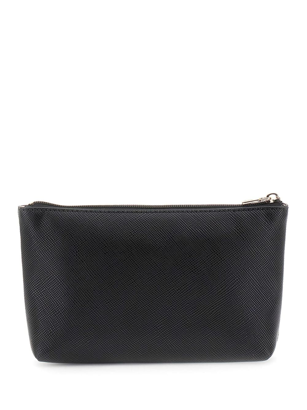 Borsa Pochette Guess Laurel saffiano Donna - Nero