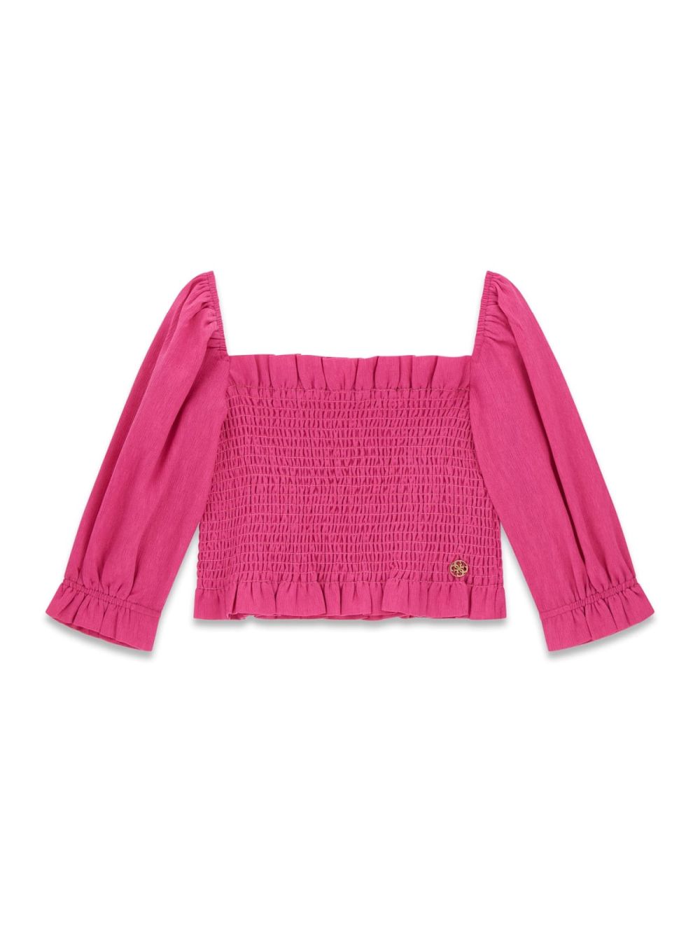 Camicia Guess CREPONNE SS TUBE TOP Bambina - Fuxia