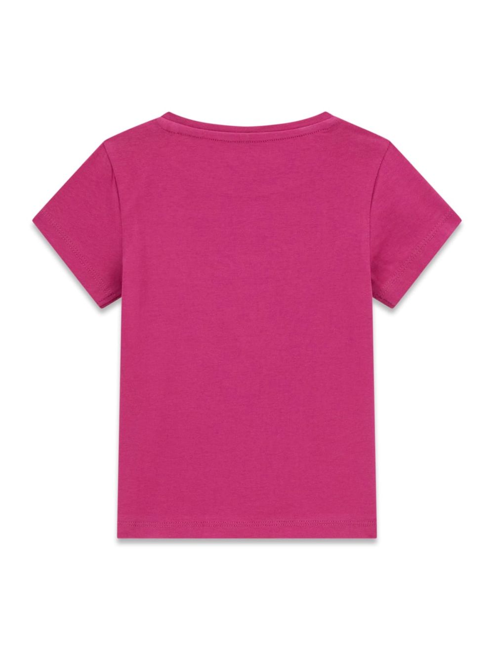 T-shirt Guess con logo in paillettes Bambina - Fuxia