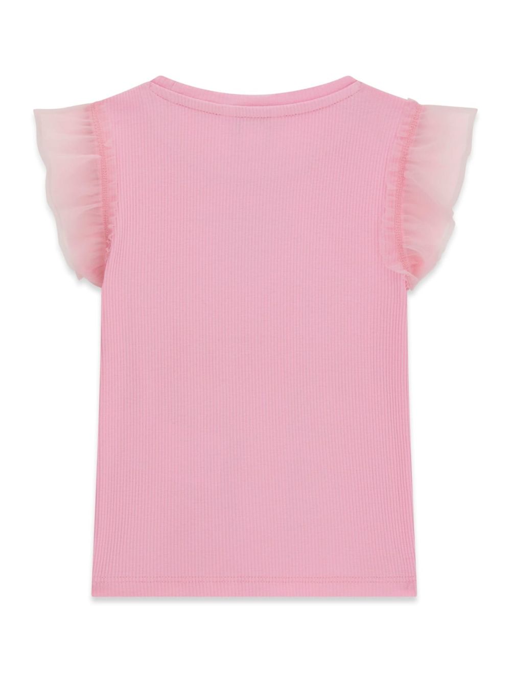 T-shirt Guess RIB SS W/MESH Bambina - Rosa