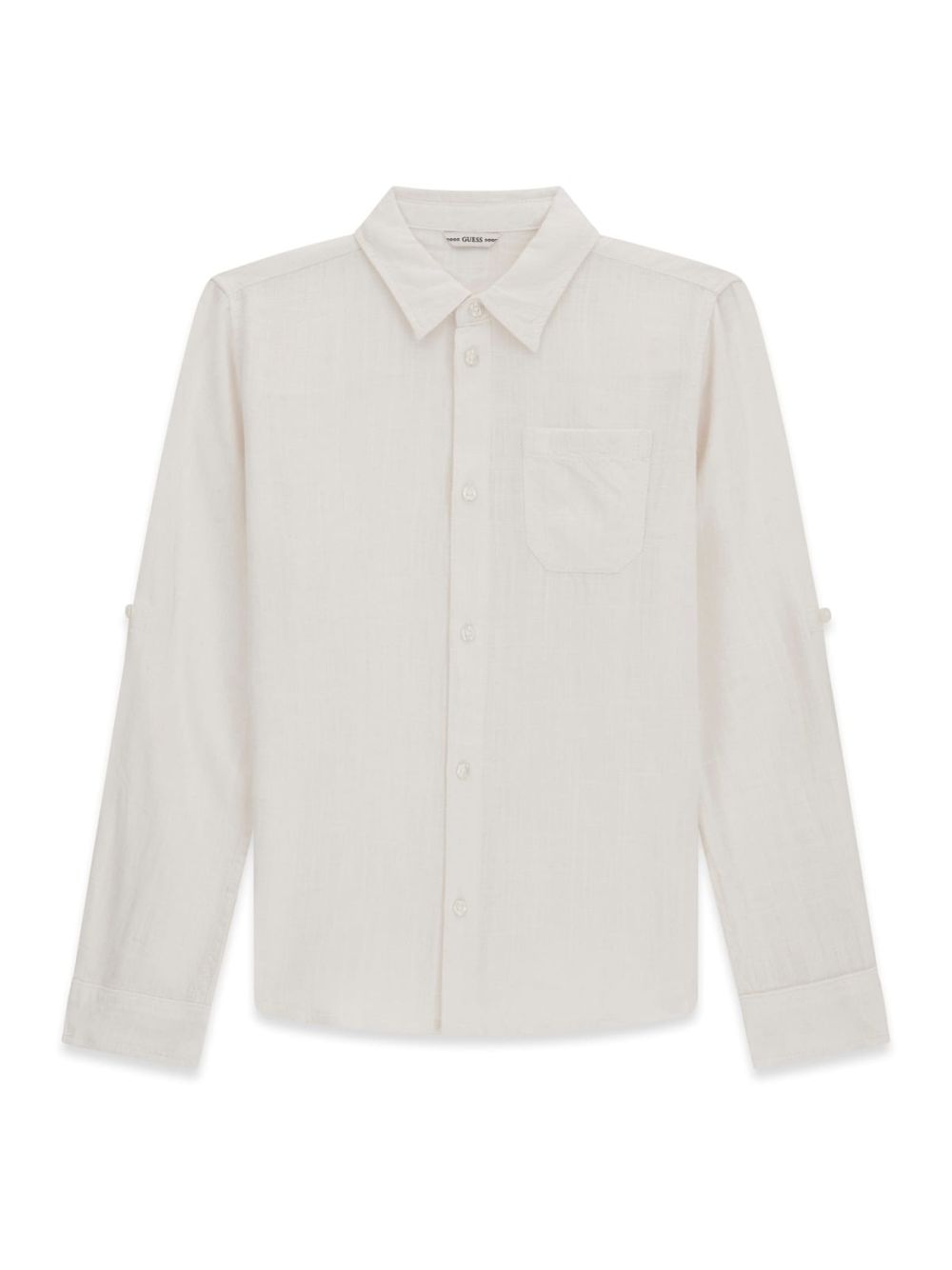 Camicia Guess VISCOSE LINEN ADJ Bambino - Bianco