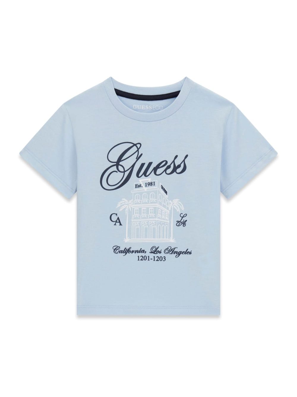 T-shirt Guess con logo stampato Bambino - Celeste