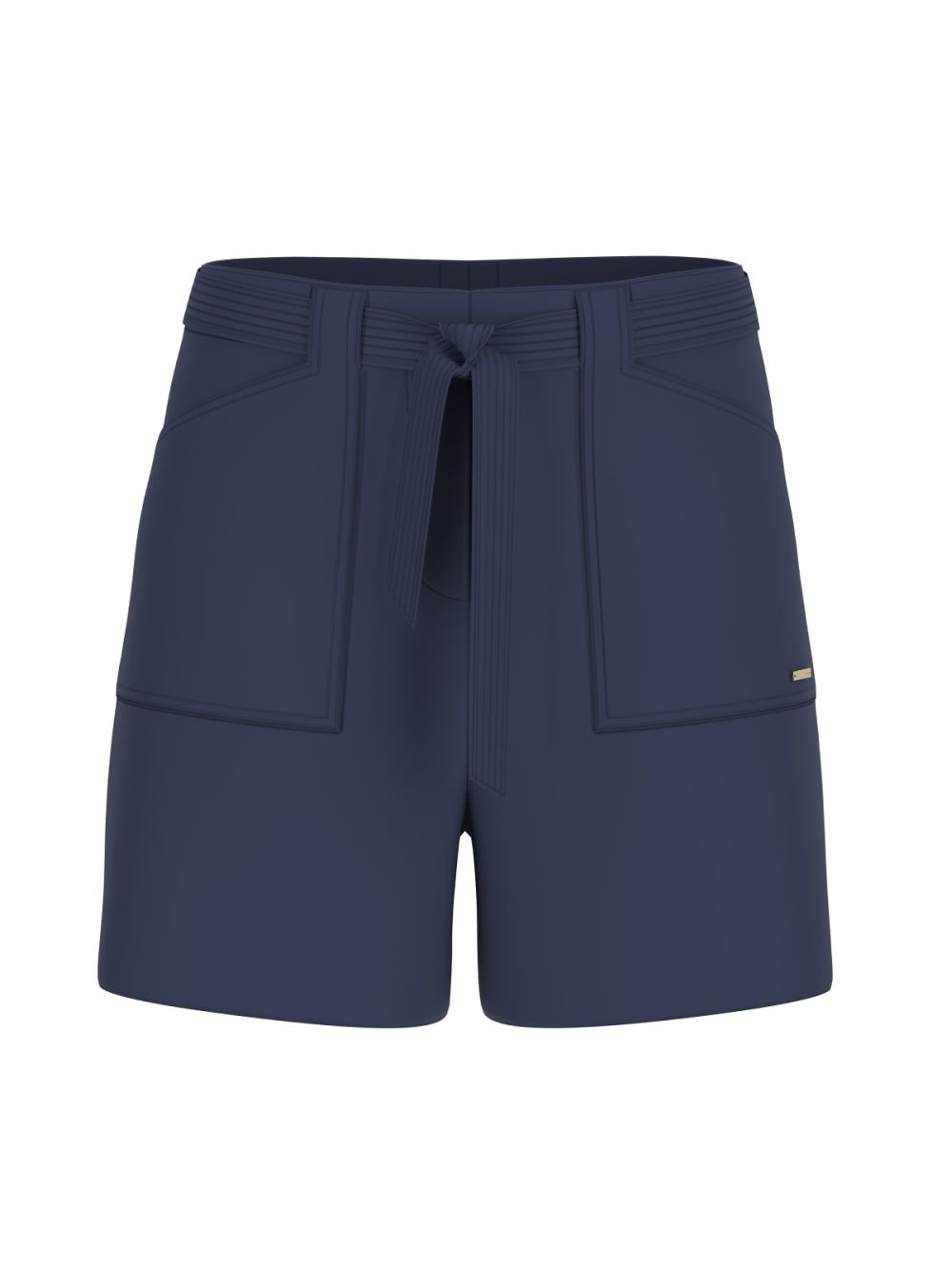 Shorts Guess NEW VALENTINA vestibilità ampia in crepon Donna - Navy