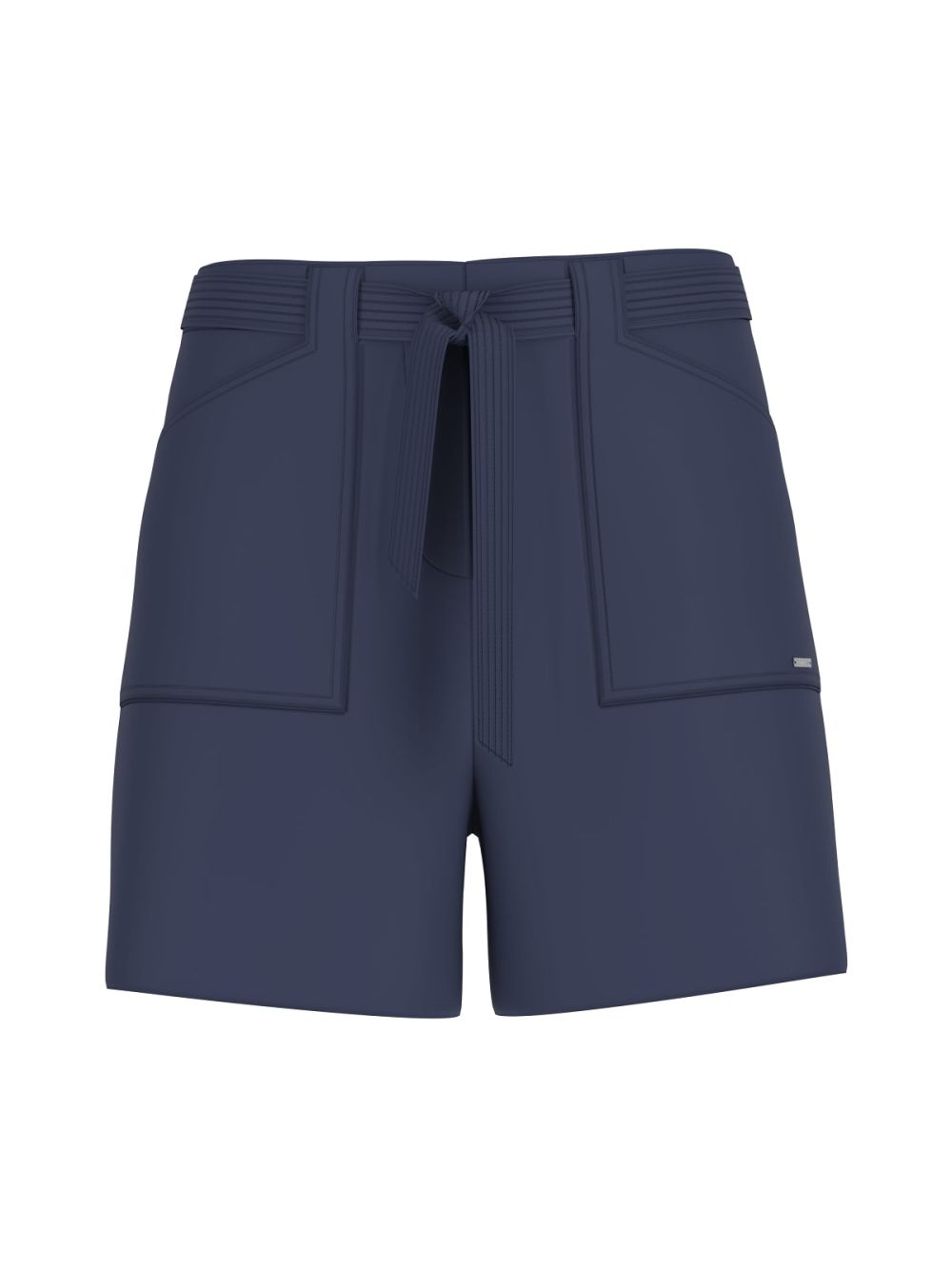 Shorts Guess NEW VALENTINA vestibilità ampia in crepon Donna - Navy