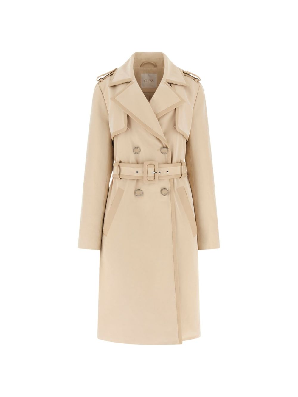 Giubbotto Guess JENNY PU DETAILS TRENCH Donna - Beige