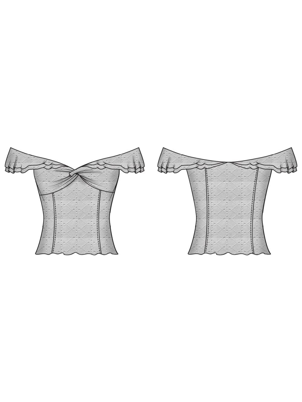 Canottiera Guess OFF SHOULDER TEODOLINDA TOP Donna - Bianco