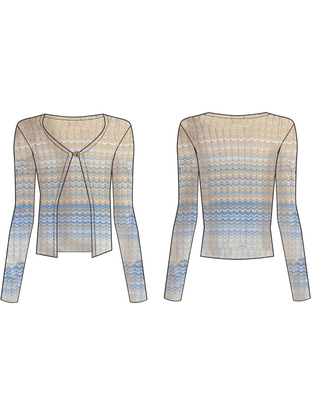 Pullover Guess LS ROSALYN COVER lavorato a maglia Donna - Multicolore