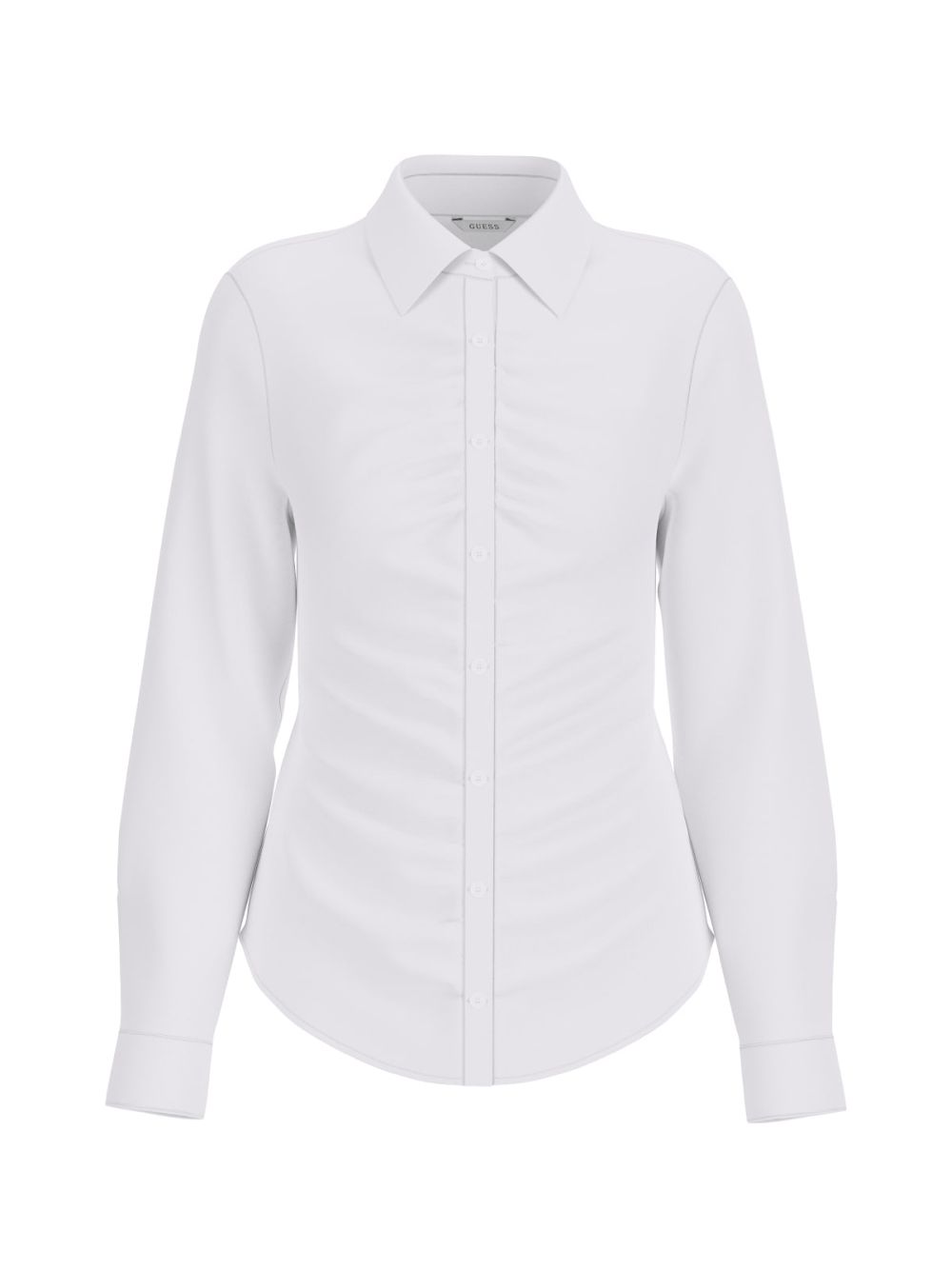 Camicia Guess LS EMILY SHIRRED POPLIN Donna - Bianco