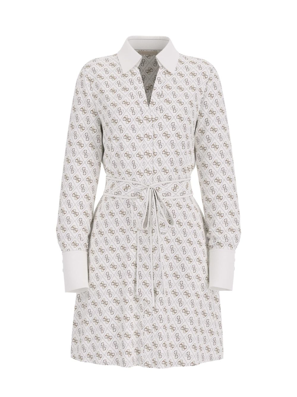 Vestito Guess LS BLERTA CHEMISIER Donna - Beige