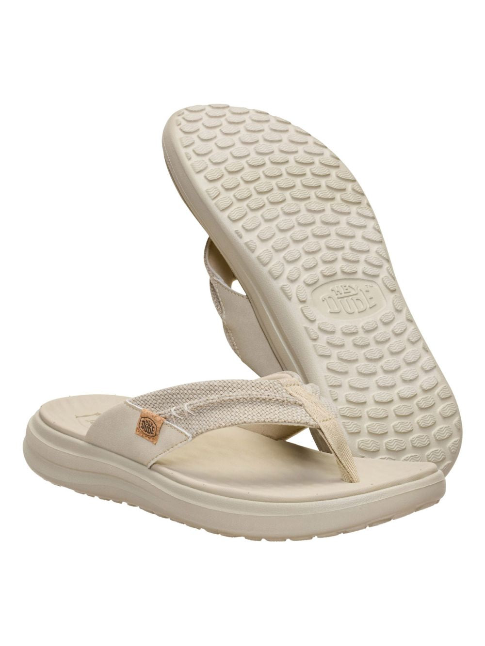 Scarpe in Tela Hey Dude FINN FLIP BRAIDED Uomo - Beige